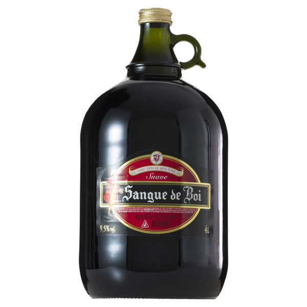 Vinho Brasileiro Sangue Boi Tinto Suave 4L