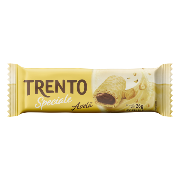 Chocolate Trento Wafer Avelã Branco 26g