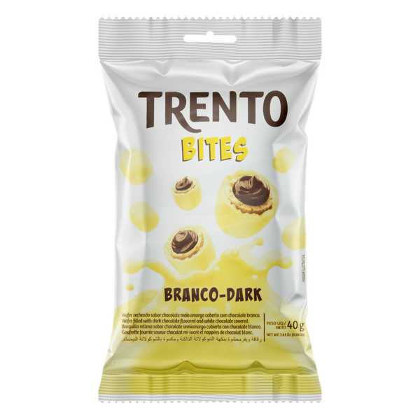 Chocolate Trento Wafer Bites Chocolate Branco 40g