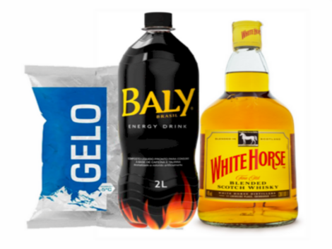 Combo Whisky + Energético + Gelo