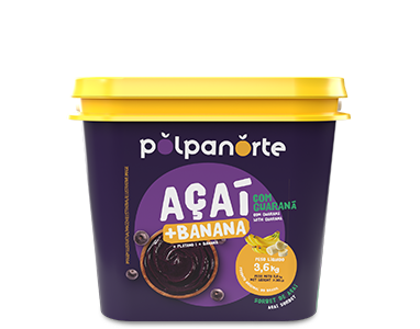 ACAI MIX POLPA NORTE BALDE 3,6KG BANANA