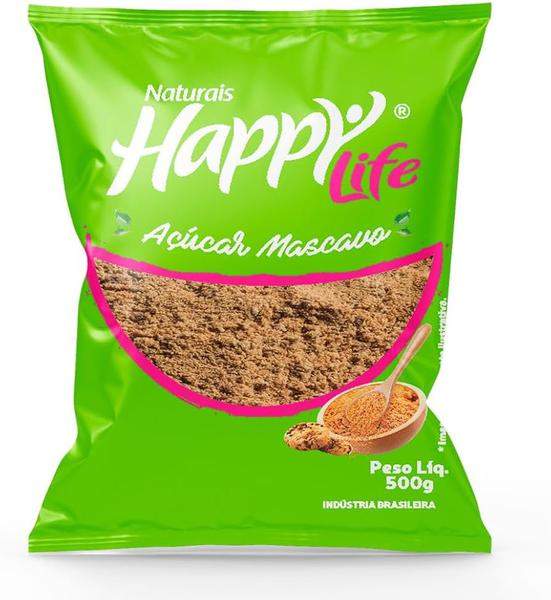 ACUCAR MASCAVO HAPPY LIFE 500G