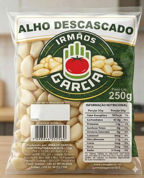 ALHO DESCASCADO IRMAOS GARCIA PCT 250G