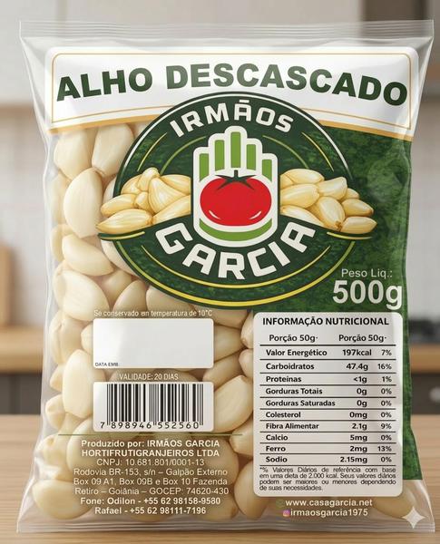 ALHO DESCASCADO IRMAOS GARCIA PCT 500G