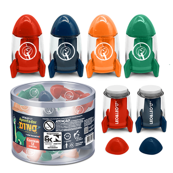 APONTADOR LEOLEO DINO FOGUETE COM DEPOSI