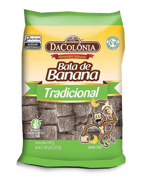 BALA DE BANANA DACOLONIA 160G