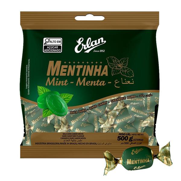 BALA ERLAN 500GR MENTINHA DURA