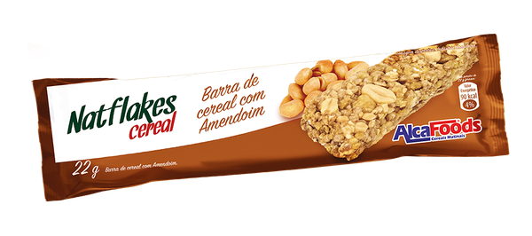 BARRA CEREAL ALCAFOODS 22G AMENDOIM