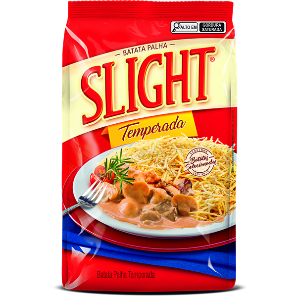 BATATA PALHA SLIGHT 90G TEMPERADA