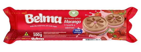 BISC RECH BELMA 100G MORANGO