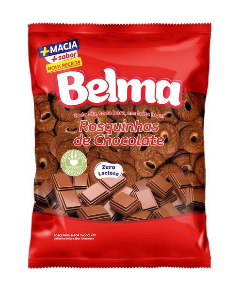 BISC BELMA ROSQUINHA 500G CHOCOLATE