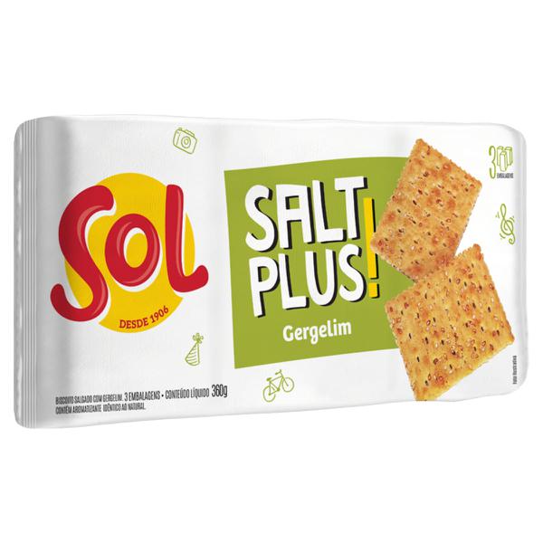 BISC SOL SALT PLUS 360G GERGELIM
