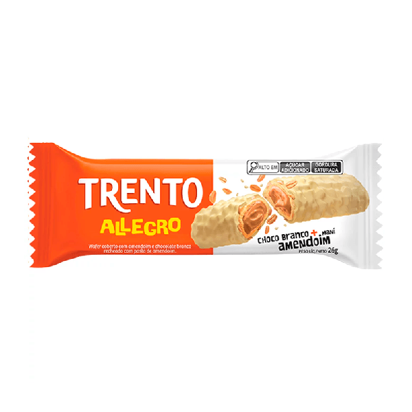 BISC TRENTO ALLEGRO 26G CHOCO BRANCO AME