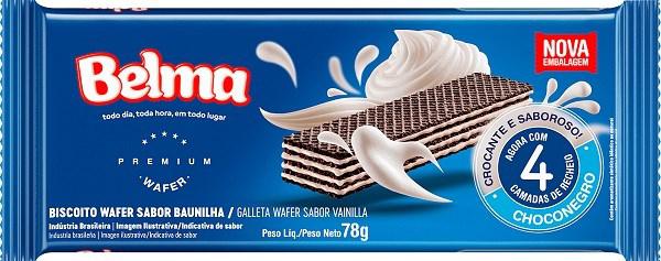 BISC WAFER BELMA 78G CHOCONEGRO