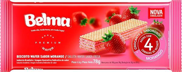 BISC WAFER BELMA 78G MORANGO