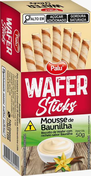 BISC WAFER STICKS RECH 50G BAUNILHA