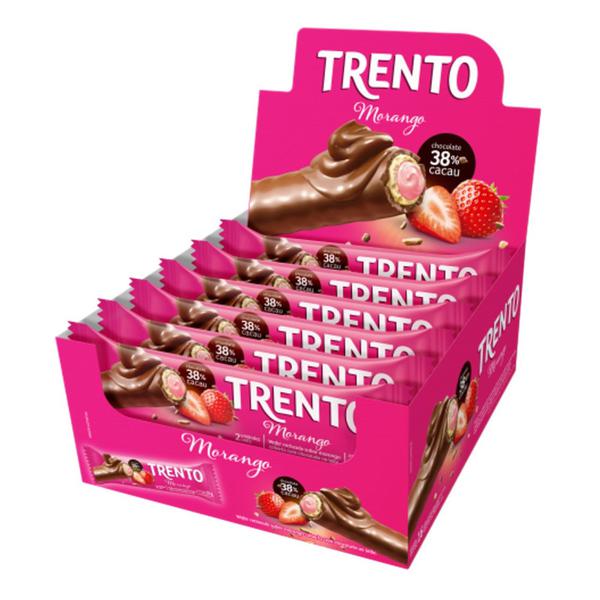 BISC WAFER TRENTO 29G MORANGO