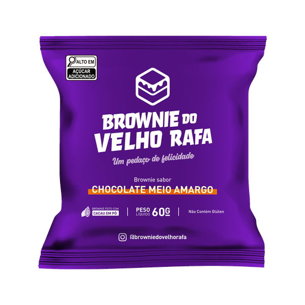 BROWNIE VELHO RAFA 60G MEIO AMARGO