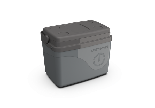 CAIXA TERMICA UNITERMI 30L FLORIPA CINZA