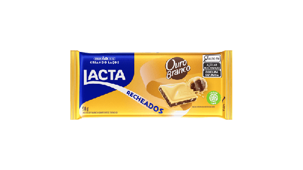 CHOC LACTA TABUA 98G RECH OURO BRANCO