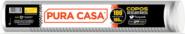 COPO DESC 180ML TRANSP PURA CASA PP