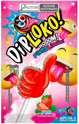 DIP LOKO PINTA LINGUA MORANGO 11G