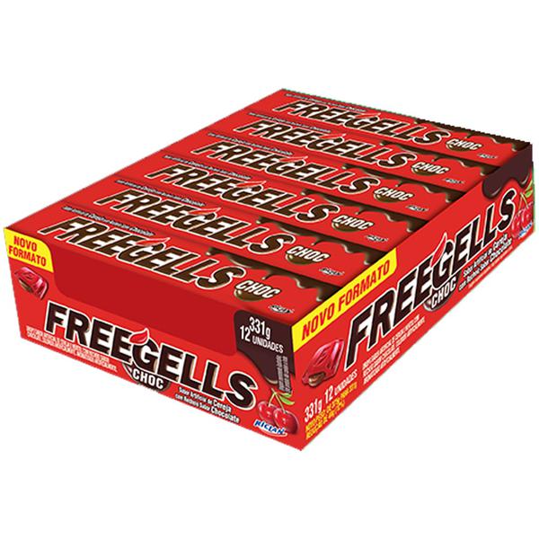 DROPS FREEGELLS CEREJA RECH CHOC 27,6G