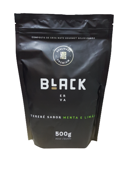 ERVA MATE BLACK 500G MENTA LIMAO