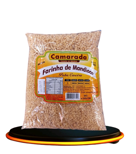 FARINHA DE MANDIOCA CAMARADA 1KG PUBA CA
