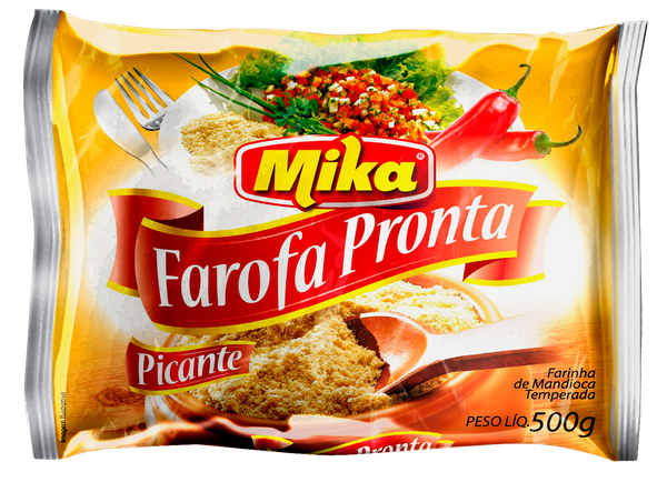 FAROFA DE MANDIOCA MIKA PICANTE 500G