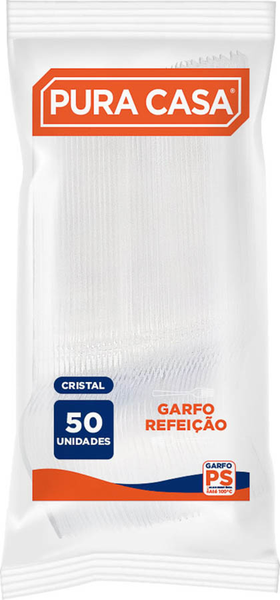 GARFO PURA CASA CRISTAL REFEICAO 50UN