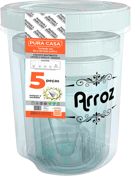 JG PLAST PURA CASA 5PCS MANT TPA ROSCA