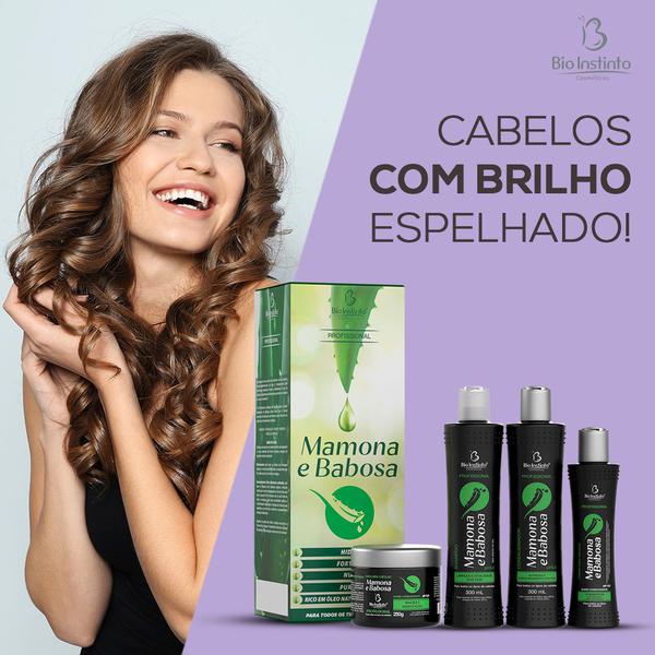 KIT CAP BIO INSTINTO 4ITENS MAMONA E BAB