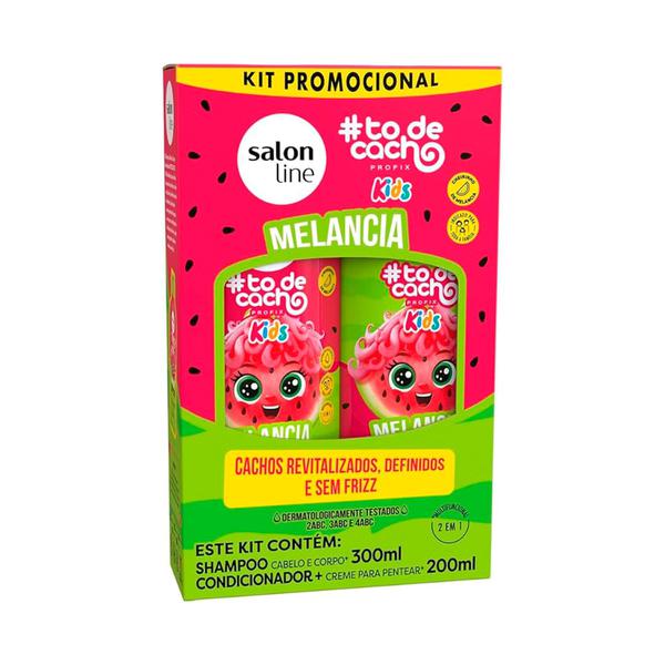 KIT SALON LINE SH+COND 200ML KIDS MELANC