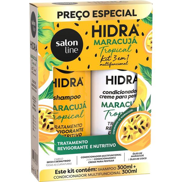KIT SH+CO 300ML SALON LINE HIDRA MARACUJ