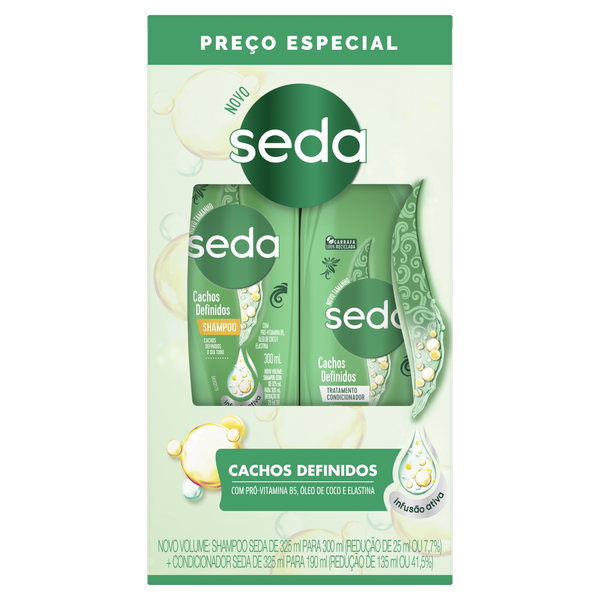 KIT SEDA SH+CO 490ML CACHOS DEFINIDOS