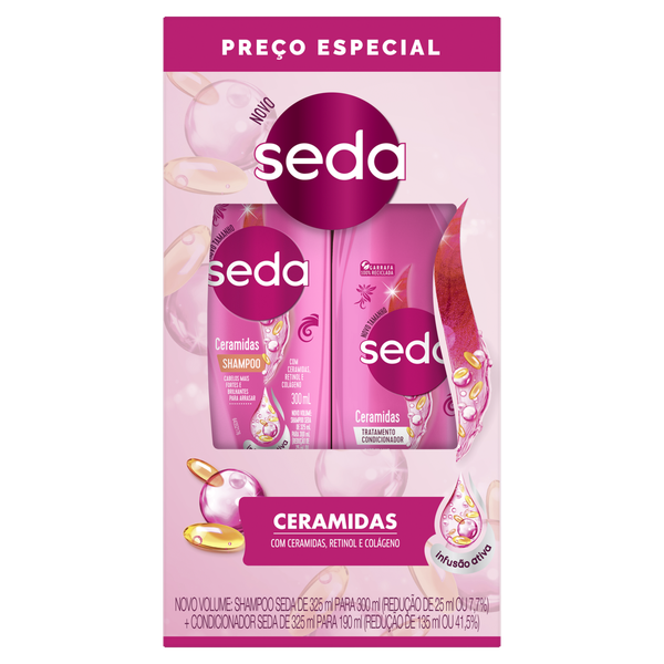 KIT SEDA SH+CO 490ML CERAMIDAS