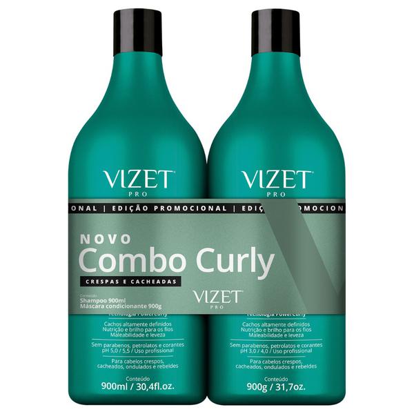 KIT VIZET SH+CO 900ML CURLY