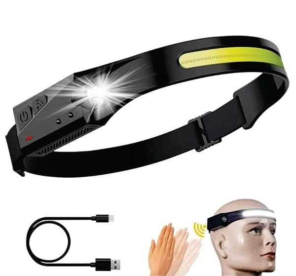 LANTERNA DE CABECA LED RECARREGAVEL