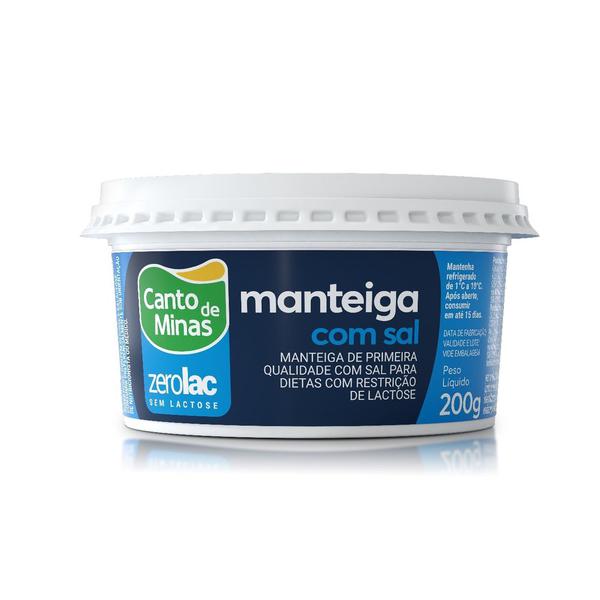 MANTEIGA CANTO DE MINAS ZERO LACTOSE 200