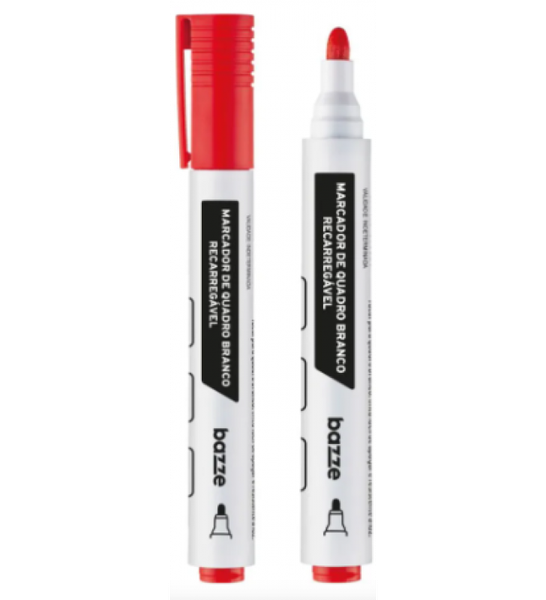 MARCADOR QUADRO BCO BAZZE VERMELHO