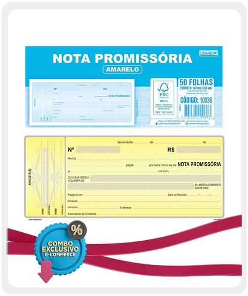 NOTA PROMISSORIA MINI S.D 50F
