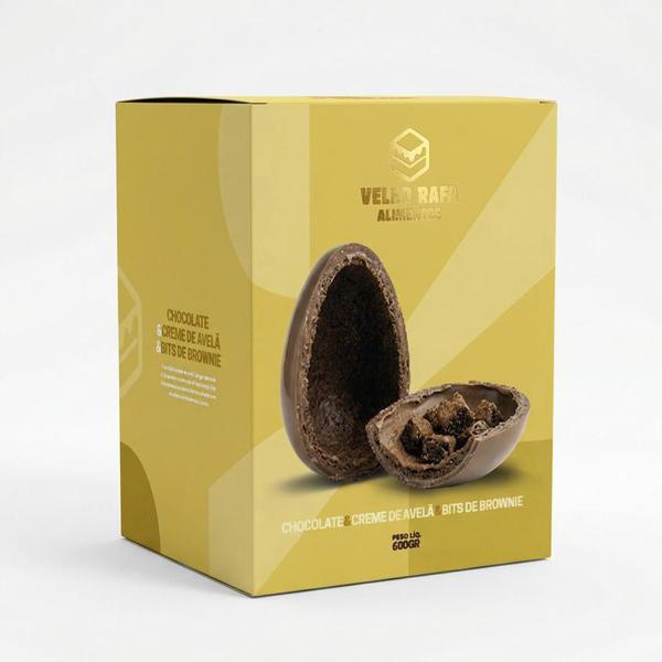 OVO DE PASCOA DE BROWNIE CREME AVELA COB