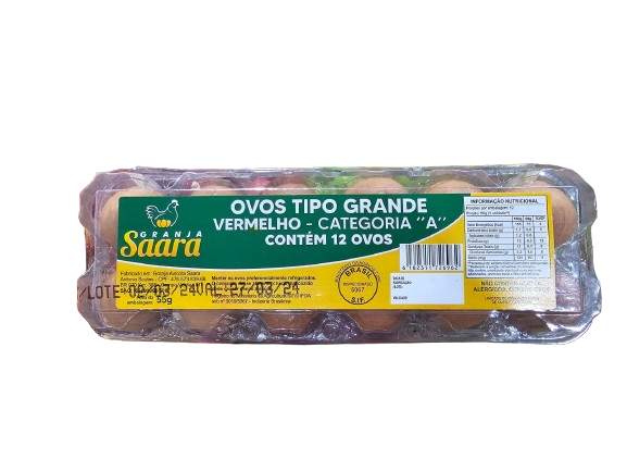 OVO SAARA VERMELHO DUZIA GRANDE