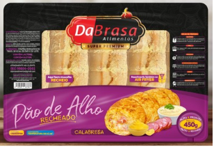 PAO DE ALHO DABRASA 400G C/CALABRESA