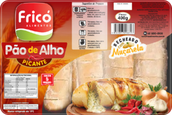 PAO DE ALHO FRICO 400G PICANTE