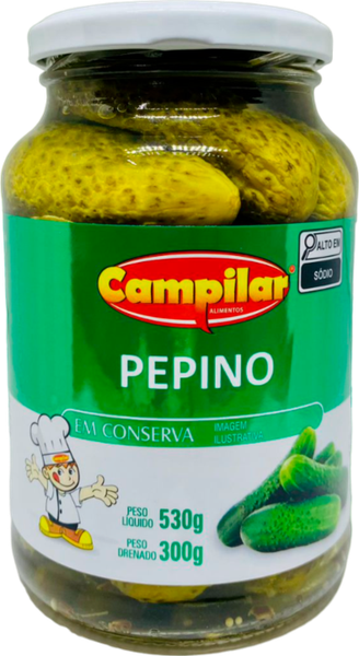 PEPINO EM CONSERVA CAMPILAR 300G