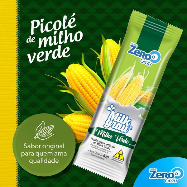 PICOLE ZERO GRAU MILK 65G MILHO VERDE