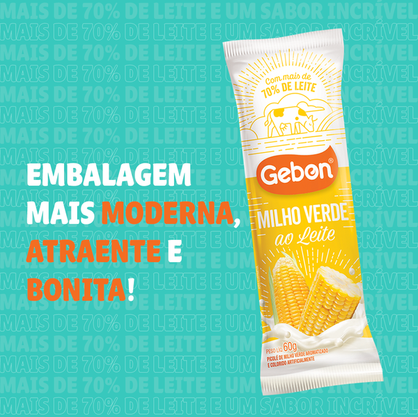 PICOLE GEBON 60G MILHO VERDE AO LEITE