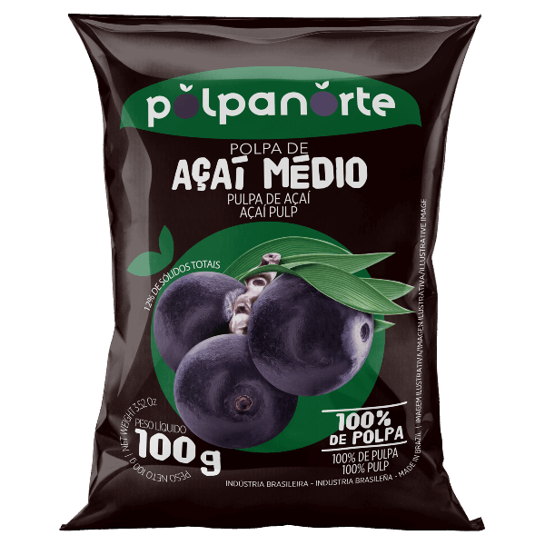 POLPA FRUTA POLPA NORTE 100G ACAI